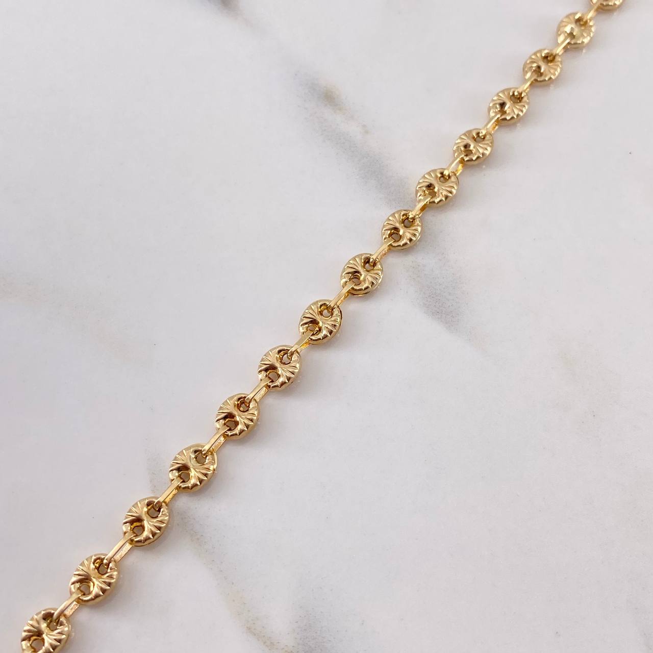 Pulso GC 4.75gr / 20cm / 4.6mm Diamantado Oro Amarillo 18K $