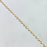 Cadena Aro Seguido 1.75gr / 50cm / 1.1mm Diamantada Oro Amarillo +3 18K