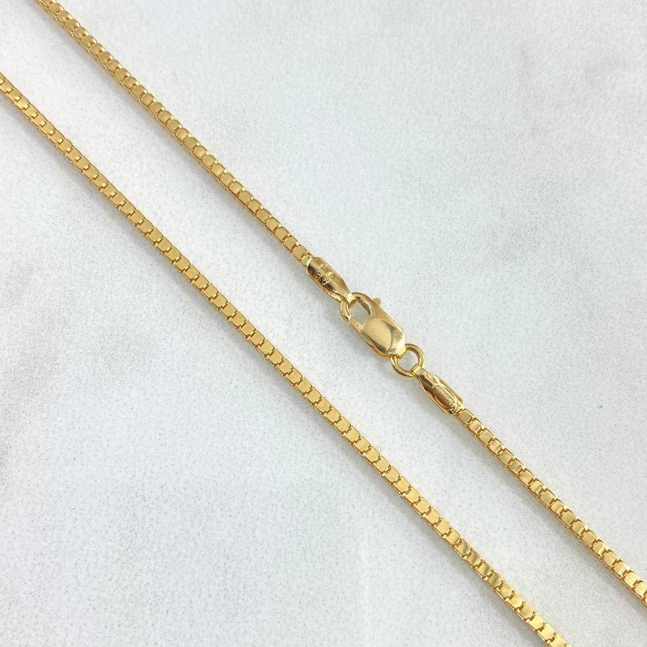 Cadena Veneciana 4.85gr / 50cm / 1.4mm Oro Amarillo +3 18K ©