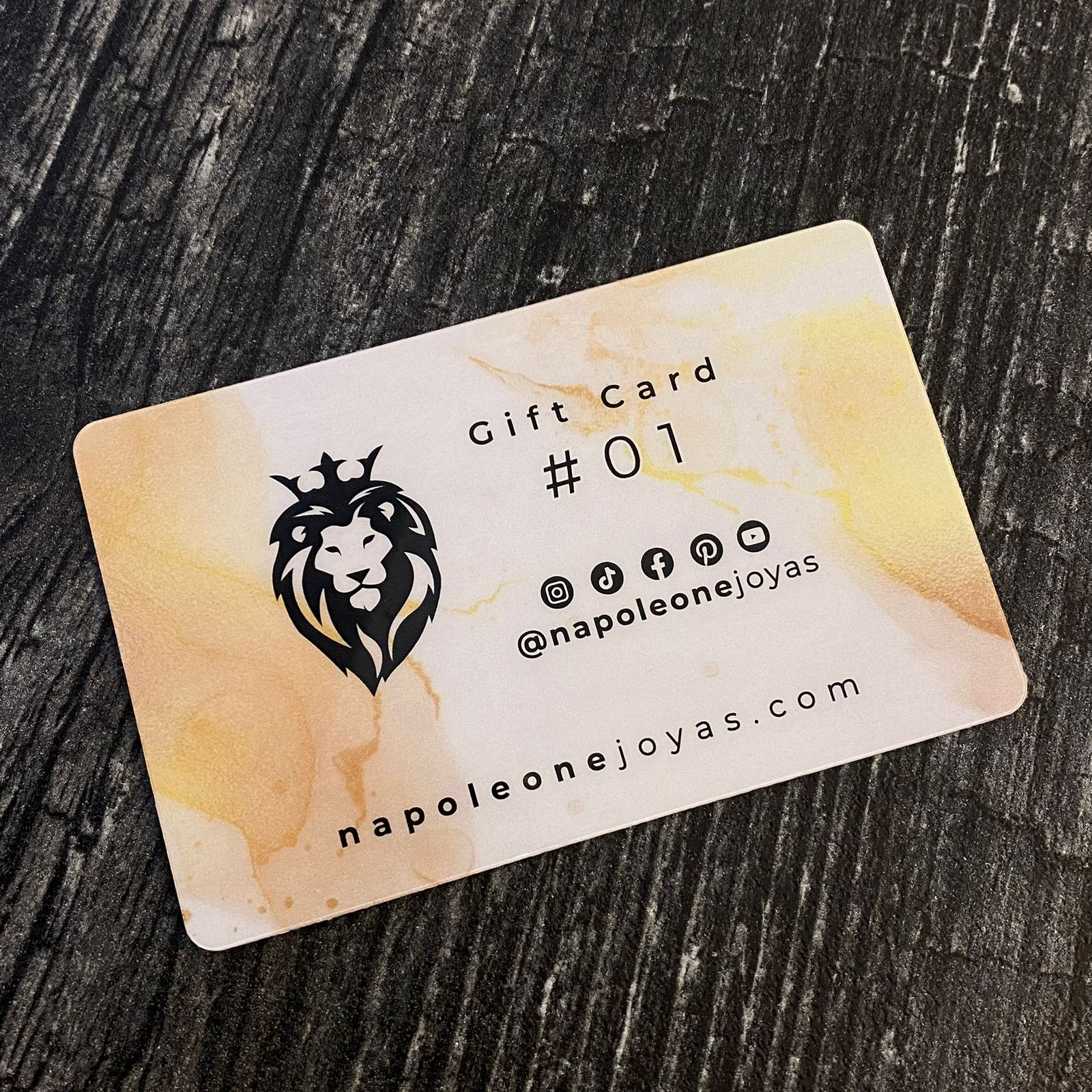 Gift Card Gold Lion