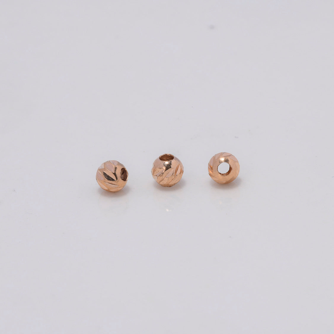 Bola Diamantada 0.1gr / 4mm Oro Rosa $