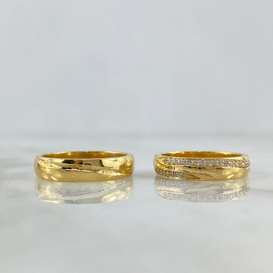 Fabricación Anillos Argollas Matrimonio Finas Curvas 12gr / Oro Amarillo *