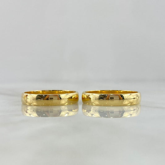 Fabricación Anillos Media Caña Lisos Matrimonio 8gr / Oro Amarillo *