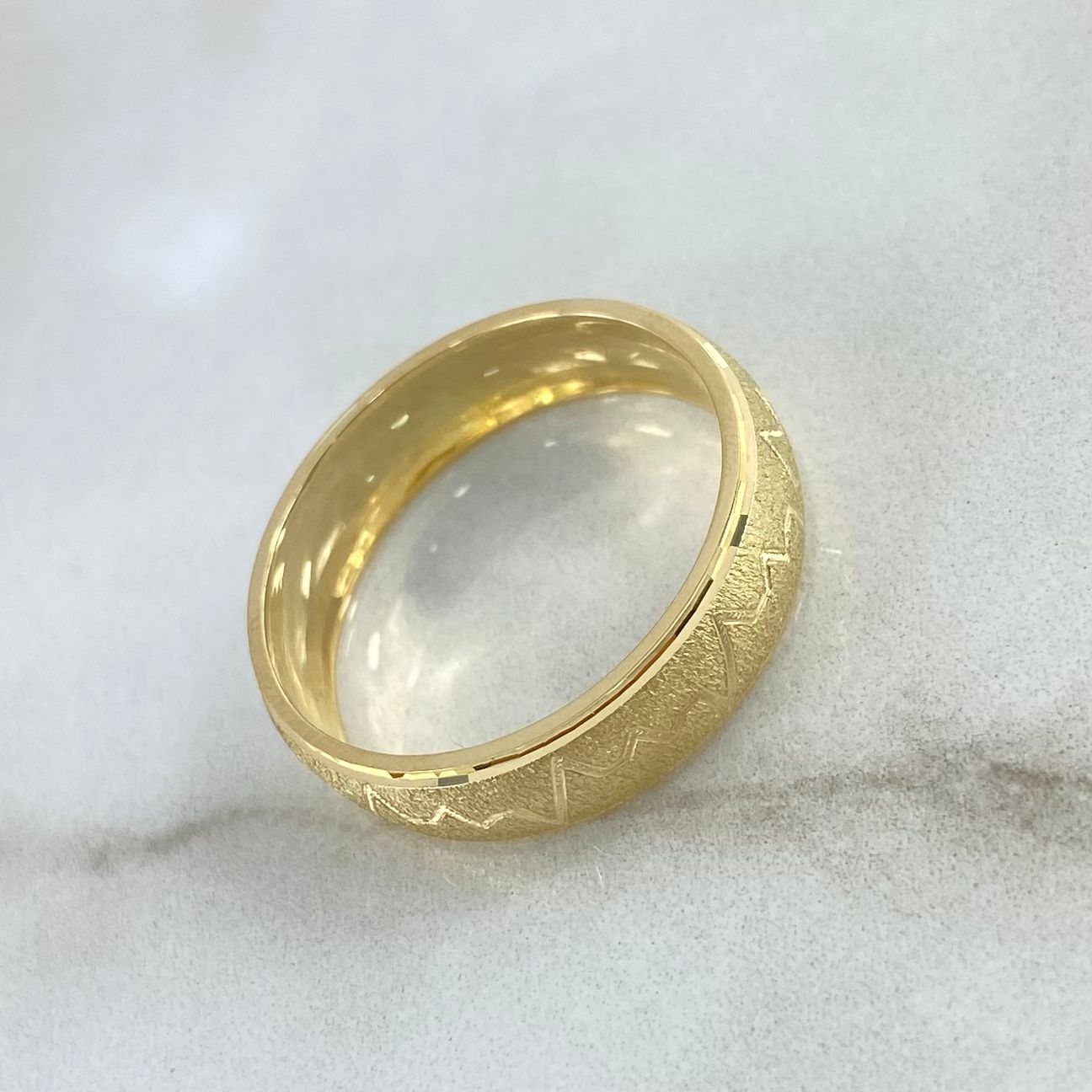 Fabricacion Bajo Pedido Anillo Argolla Latido Cardiaco 6gr / Oro Amarillo *