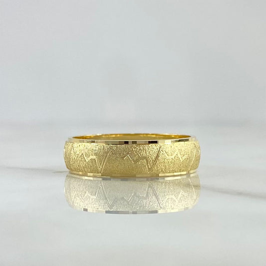 Fabricacion Bajo Pedido Anillo Argolla Latido Cardiaco 6gr / Oro Amarillo *