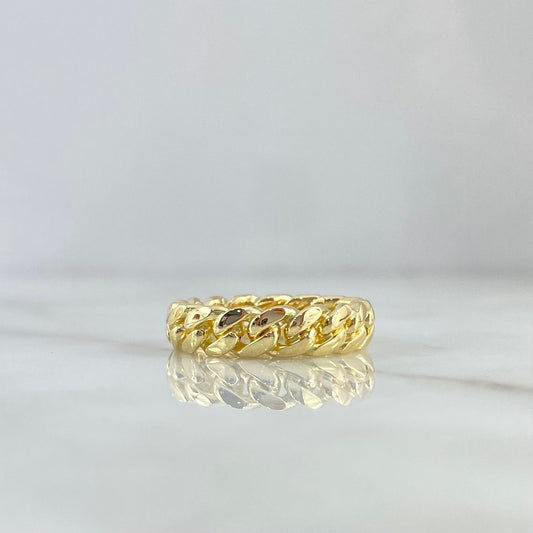 Fabricacion Bajo Pedido Anillo Cubano Macizo 8gr / Oro Amarillo