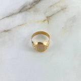 Anillo Sello 4.4gr / T8 1/4 / Punteado Tres Oros &