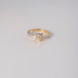 Anillo Fé Churumbela 2.25gr / T7 / Circones Blancos Oro Amarillo $