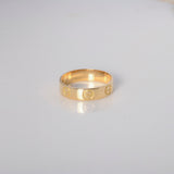 Anillo Argolla Tornillo 3.15gr / T7 1/2 / Oro Amarillo $