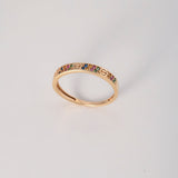 Anillo Tornillos 1.85gr / T7 / Circones Colores Oro Amarillo $