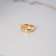 Anillo Argolla 4.15gr / T6 1/4 / Circones Blancos Oro Amarillo $