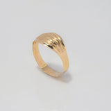 Anillo Rustico 1.85gr / T11 1/2 / Rayado Oro Amarillo $