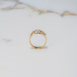 Anillo Circulos Estrellas 1.5gr / T7 3/4 / Circones Lilas Blanco Oro Amarillo $