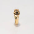 Anillo Pantera 7.2gr / T10 3/4 / Circones Negros Oro Amarillo $