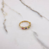 Anillo Churumbela Tupida 2.2gr / T6 / Circones Colores Oro Amarillo $