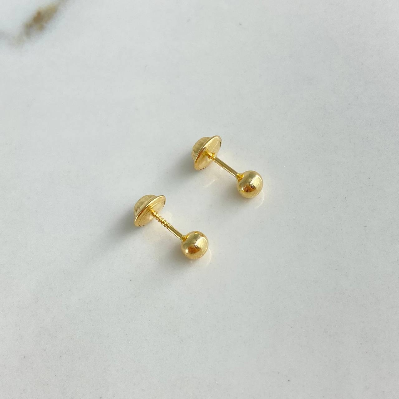 Topos Bola 0.4gr / 3mm Lisa Oro Amarillo &