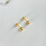 Topos Bola 0.45gr / 5mm Lisa Oro Amarillo &