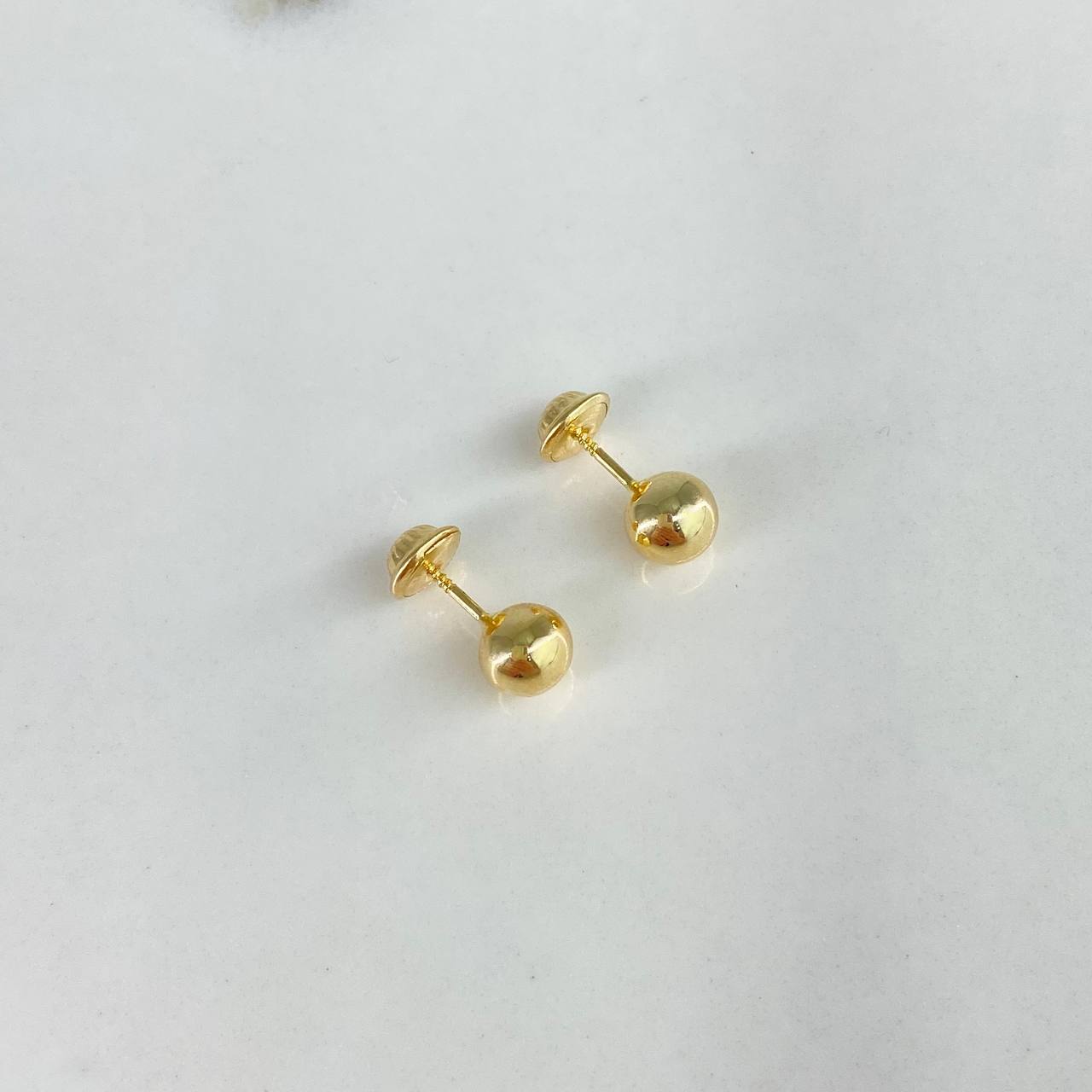 Topos Bola 0.55gr / 6mm Lisa Oro Amarillo &