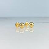 Topos Bola 0.55gr / 6mm Lisa Oro Amarillo &