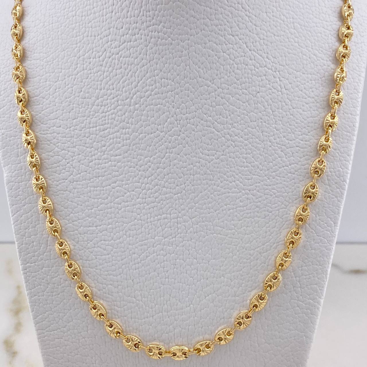 Cadena GC 9.15gr / 45cm / 4mm Diamantada Oro Amarillo $