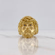 Anillo Rostro Cristo 11.4gr / T9 1/4 / Circones Azules Oro Amarillo $