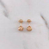 Topos Bola 0.7gr / 6mm Diamantada Oro Rosa &