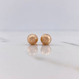 Topos Bola 0.85gr / 7mm Diamantada Oro Rosa &