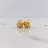 Topos Bola 1gr / 7mm Diamantados Oro Amarillo 18K $