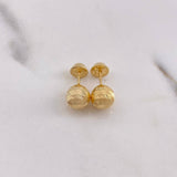 Topos Bola 0.95gr / 7mm Diamantados Oro Amarillo 18K $