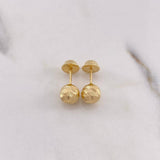 Topos Bola 0.7gr / 6mm Diamantada Oro Amarillo &