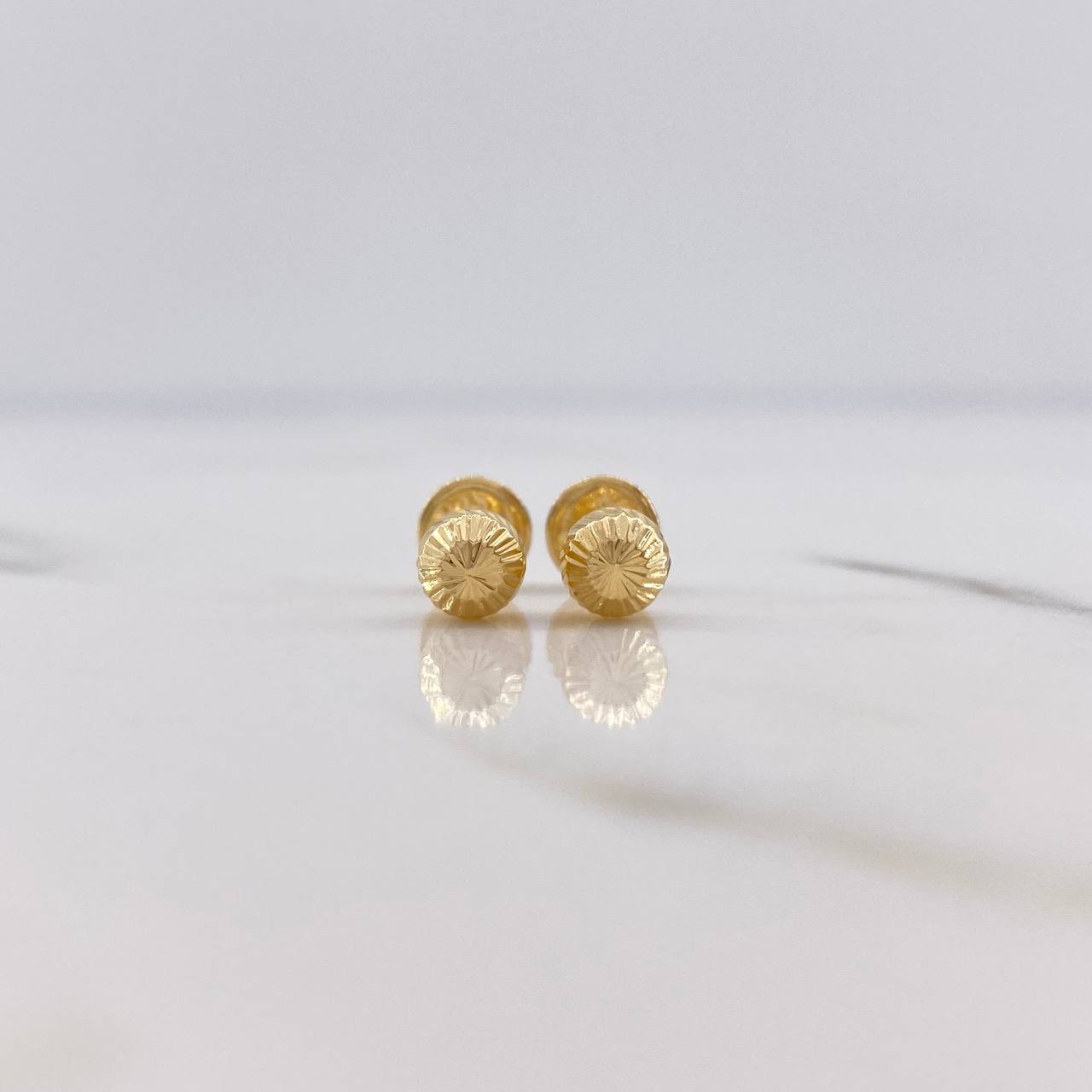 Topos Bola 0.55gr / 5mm Diamantada Oro Amarillo &