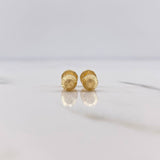 Topos Bola 0.65gr / 5mm Diamantados Oro Amarillo 18K #