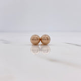 Topos Bola 0.65gr / 7mm Lisa Oro Rosa $