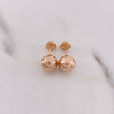 Topos Bola 0.8gr / 8mm Lisa Oro Rosa $