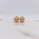 Topos Bola 0.5gr / 6mm Lisa Oro Rosa $