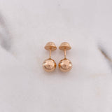 Topos Bola 0.5gr / 6mm Lisa Oro Rosa $