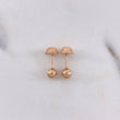 Topos Bola 0.4gr / 4mm Lisa Oro Rosa $