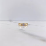 Anillo Solitario 2.3gr / T5 1/2 / Circon Blanco Oro Amarillo &