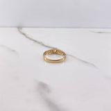 Anillo Solitario 2.3gr / T5 1/2 / Circon Blanco Oro Amarillo &