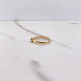 Anillo Solitario 2.3gr / T5 1/2 / Circon Blanco Oro Amarillo &