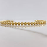 Pulso Militar 8.95gr / 19.5cm / 4mm Diamantado Luna Oro Amarillo +3 $