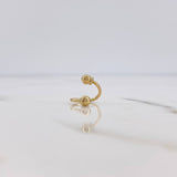 Piercing Espiral 0.5gr / 1cm / 3mm Bola Rosca Oro Amarillo (Joya) $