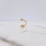 Piercing Espiral 0.45gr / 1cm / 3mm Bola Rosca Oro Amarillo 18K (Joya) $