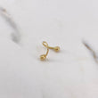 Piercing Espiral 0.45gr / 1cm / 3mm Bola Rosca Oro Amarillo 18K (Joya) $