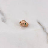 Herraje Calavera 2.7gr / 1cm / Esmeralda 6pts Oro Rosa 18K (Joya) $