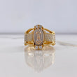 Anillo Virgen Guadalupe 8.75gr / T8 1/4 / Circones Blancos Dos Oros Amarillo Blanco $