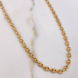 Cadena GC  6.1gr / 40cm / 3.5mm Diamantada Oro Amarillo 18K $