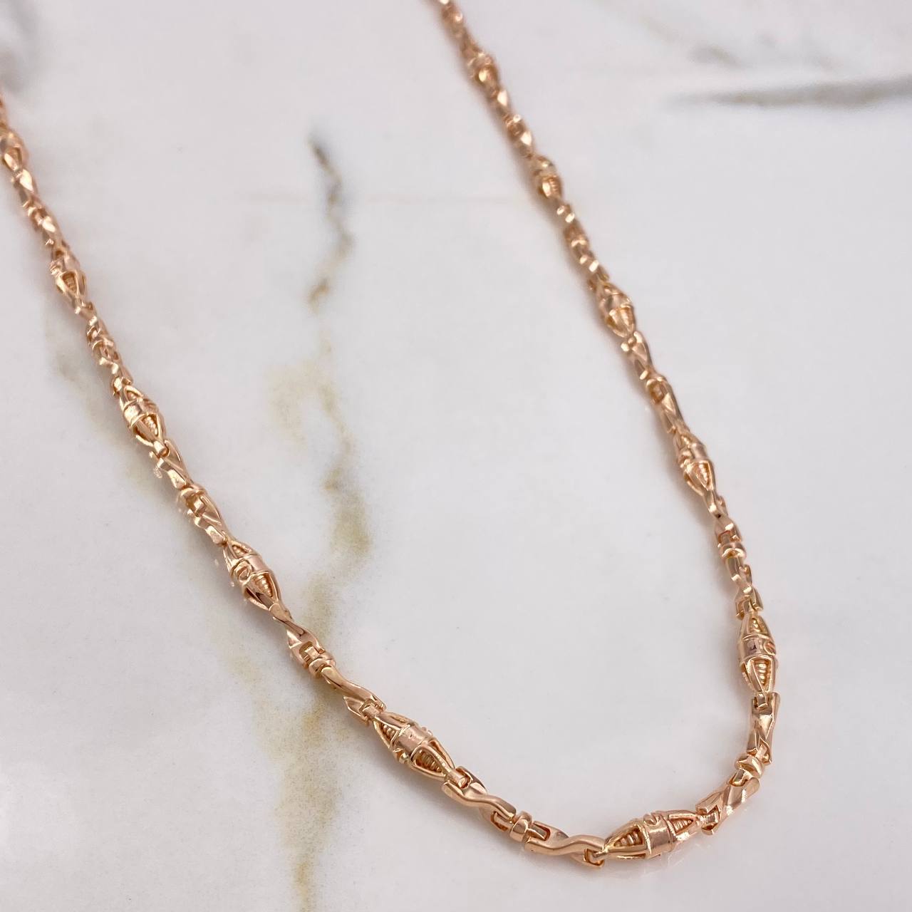 Cadena Dubai 33.2gr / 65cm / 4.1mm Oro Rosa 18K $