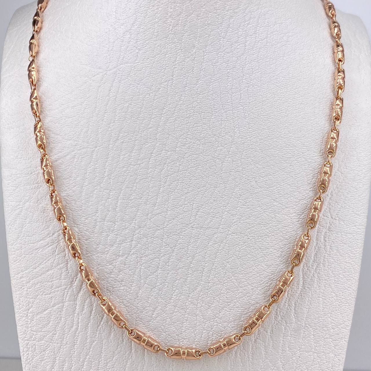 Cadena Rustica 14.05gr / 60cm / 4.2mm Oro Rosa 18K $