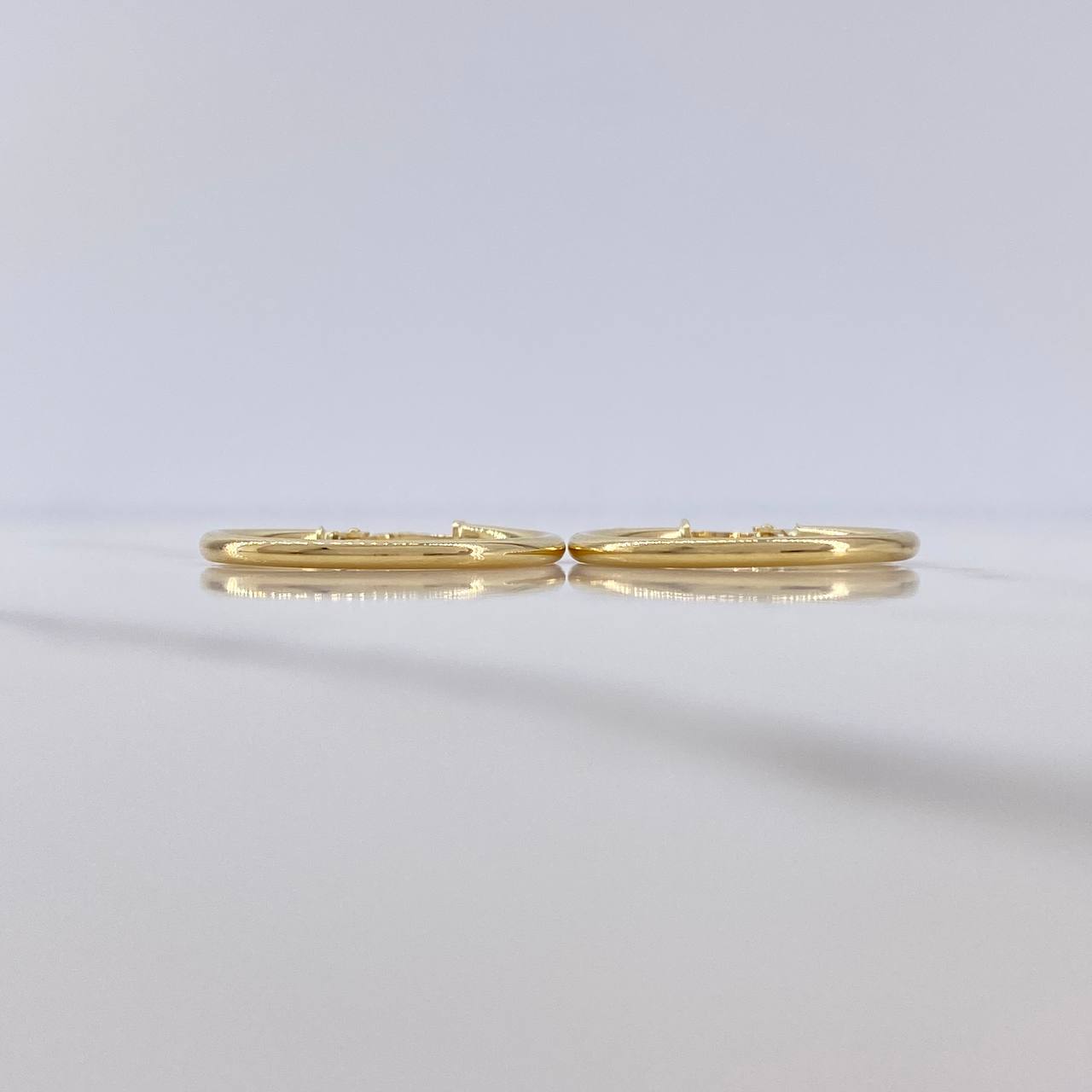 Candongas Jass 1.65gr / 2.8cm / Delgadas Oro Amarillo 18K $